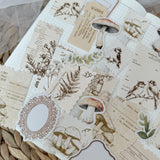 autumn forest ephemera die cut pocket, 20+ pieces