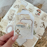 autumn forest ephemera die cut pocket, 20+ pieces