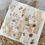 autumn ticket ephemera die cut pocket, 25+ pieces