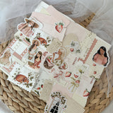 strawberry ephemera die cut pocket, 40+ pieces