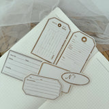 mixed paper ephemera and sticker cut outs pocket, 24 pieces