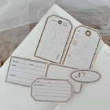 mixed paper ephemera and sticker cut outs pocket, 24 pieces