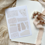 garden memories paper scraps sticker sheet