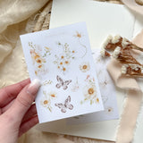 spring butterfly and flowers mini sticker sheet