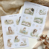 spring meadow girls sticker sheet