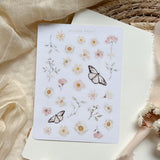 spring flowers sticker sheet