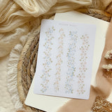 spring flower branches sticker sheet