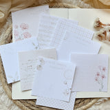 vintage flower paper set