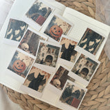 vintage halloween polaroid die cut sticker pocket, planner sticker, polaroid pictures sticker, cut out stickers 12 pieces
