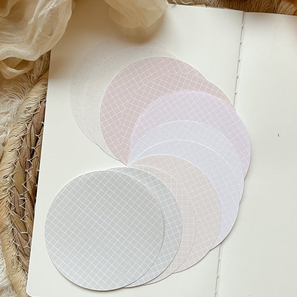 spring pastel grid paper set