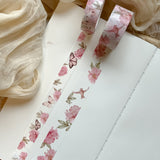 peonies, bird and butterfly washi tape