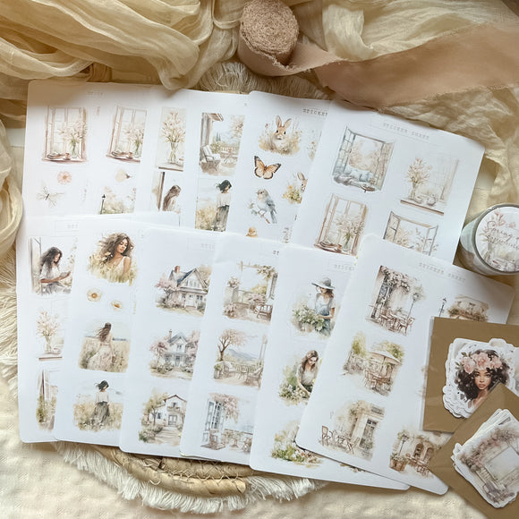 spring sticker sheet bundle, Spring collection