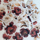autumn flowers die cut sticker pocket 30+ pcs