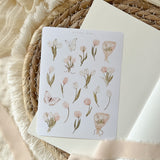 spring tulip sticker sheet