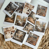 halloween planner polaroid die cut sticker pocket, planner sticker, polaroid pictures sticker, cut out stickers 12 pieces