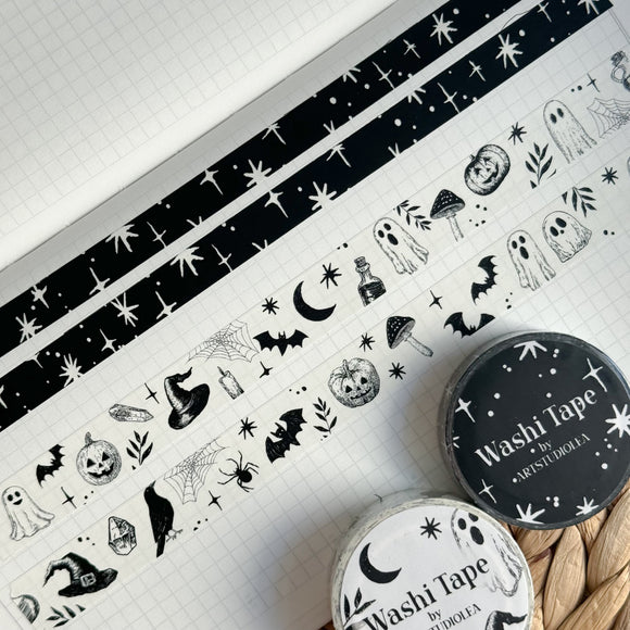 spooky halloween washi tape bundle