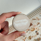 Autumn season, gingham grid washi tape bundle