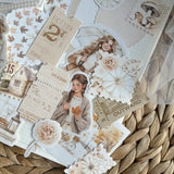 September end ephemera die cut pocket, 30+ pieces,