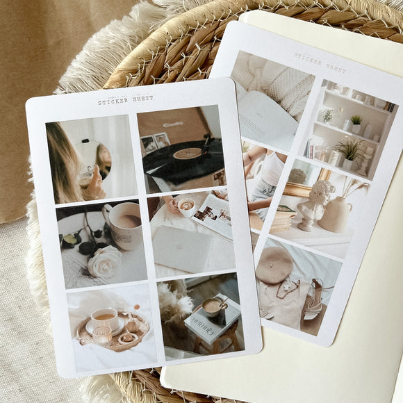 homebody picture sticker sheet