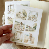 countryside picture sticker sheet