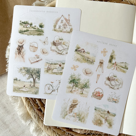 countryside memories sticker sheet