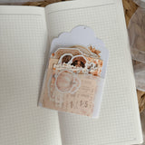 Pumpkin soul ephemera and sticker die cut pocket, 35+ pieces,