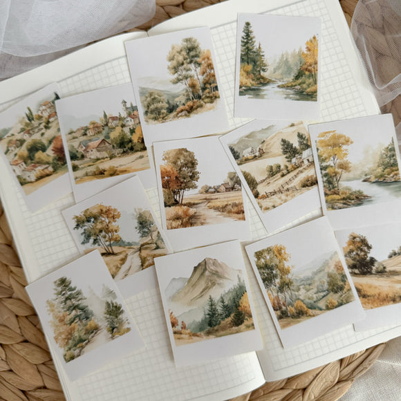 September view polaroid die cut sticker pocket
