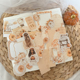 Pumpkin soul ephemera and sticker die cut pocket, 35+ pieces,