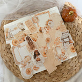 Pumpkin soul ephemera and sticker die cut pocket, 35+ pieces,