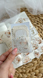 floral pumpkins ephemera and sticker die cut pocket, 20+ pieces