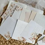 soft pumpkin ephemera and paper set, 30+ pieces