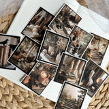 spooky halloween vintage polaroid die cut sticker pocket