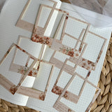 autumn pumpkin polaroid frames die cut sticker pocket