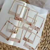 autumn pumpkin polaroid frames die cut sticker pocket