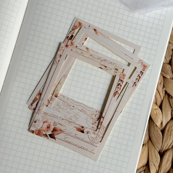 soft autumn polaroid frames die cut sticker pocket