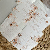 soft floral paper ephemera cut out pocket, journaling cards