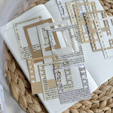 mixed paper vintage photo frames cut outs pocket, 20 pieces