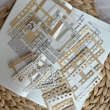 mixed paper vintage photo frames cut outs pocket, 20 pieces