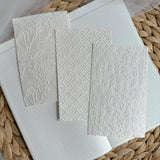 embossed paper cut out set, 10 pieces