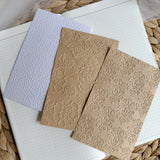 embossed paper cut out set, 10 pieces