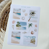 tropical living sticker sheet