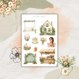 cottage charm sticker sheet