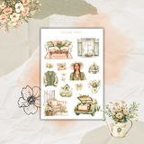 cottage charm sticker sheet