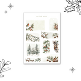 winter forest sticker sheet bundle