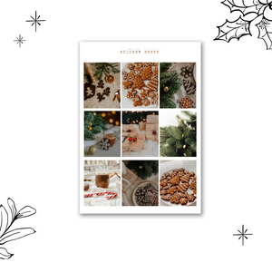 christmas pictures sticker sheet