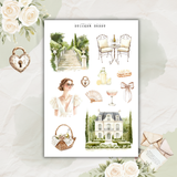 summer chateau sticker sheets, summer sticker