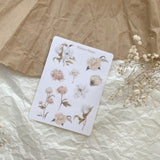 Vintage flower Sticker Sheet