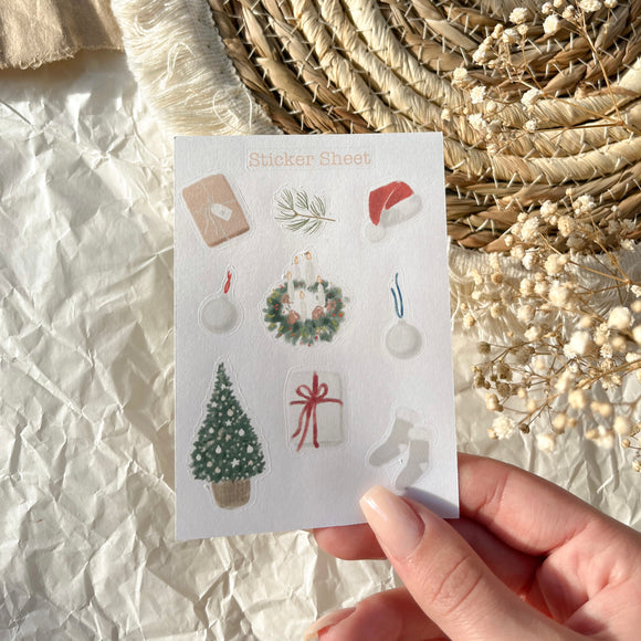 Christmas sticker sheet