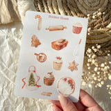 Baking Christmas cookies Sticker sheet