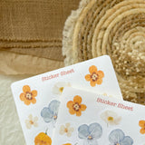 spring flowers sticker sheet